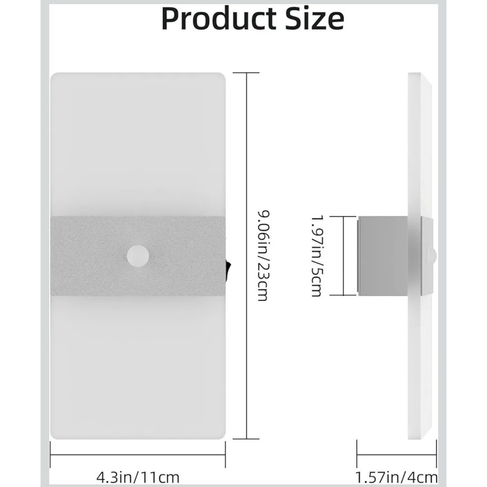 2 Pack Motion Sensor Wall Lights - Picture 5 of 8
